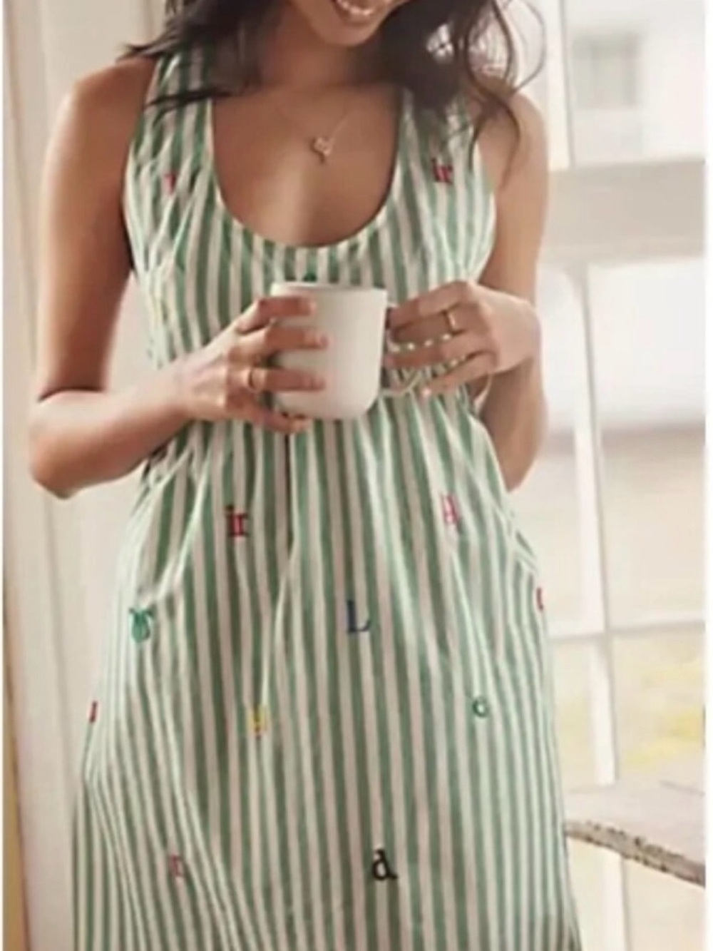 Anthropologie LyreBird Embroidered Dress Size M